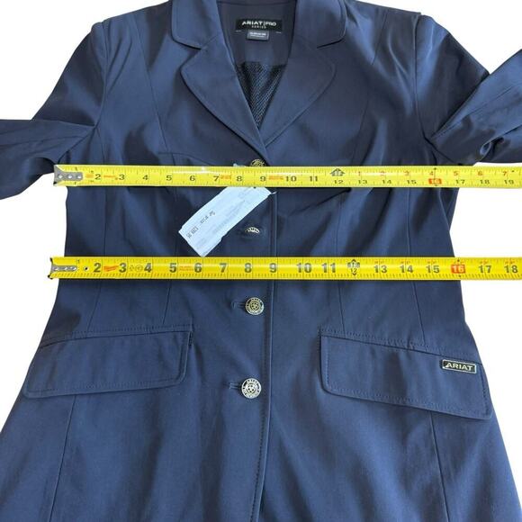 Ariat Pro Series Women's Bronte Show Coat Blazer US 8R Black Oldmoney Equestrian - Picture 13 of 16